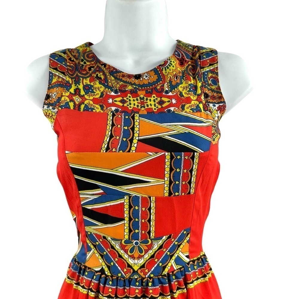 Lovers + Friends Kitty Cat Maxi Dress XS Pockets Tribal Boho Indie Festival - Picture 5 of 14